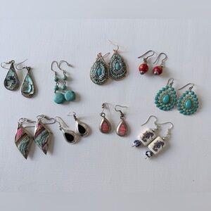 Beach Inspired  Multi-Color Earring Set